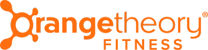 Orangetheory Fitness logo in orange text with a stylized molecule graphic to the left of the word Orangetheory and FITNESS written below in uppercase letters.